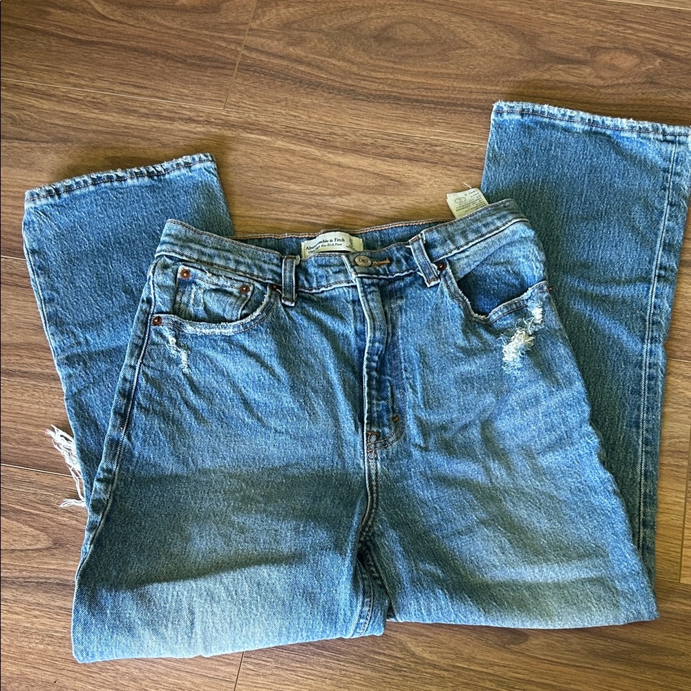 Abercrombie & Fitch Blue Flare Jeans - Picture 4 of 6